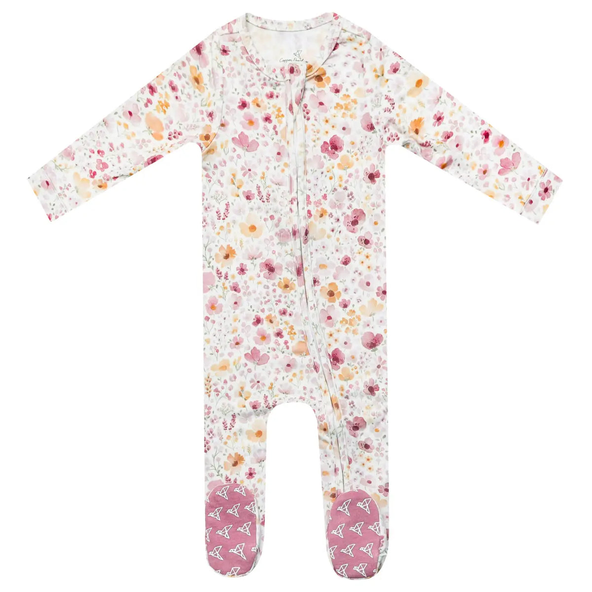 CP Convertible Zip Up Footie - Diana