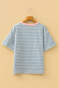 Sunday Sail Striped Top - Blue