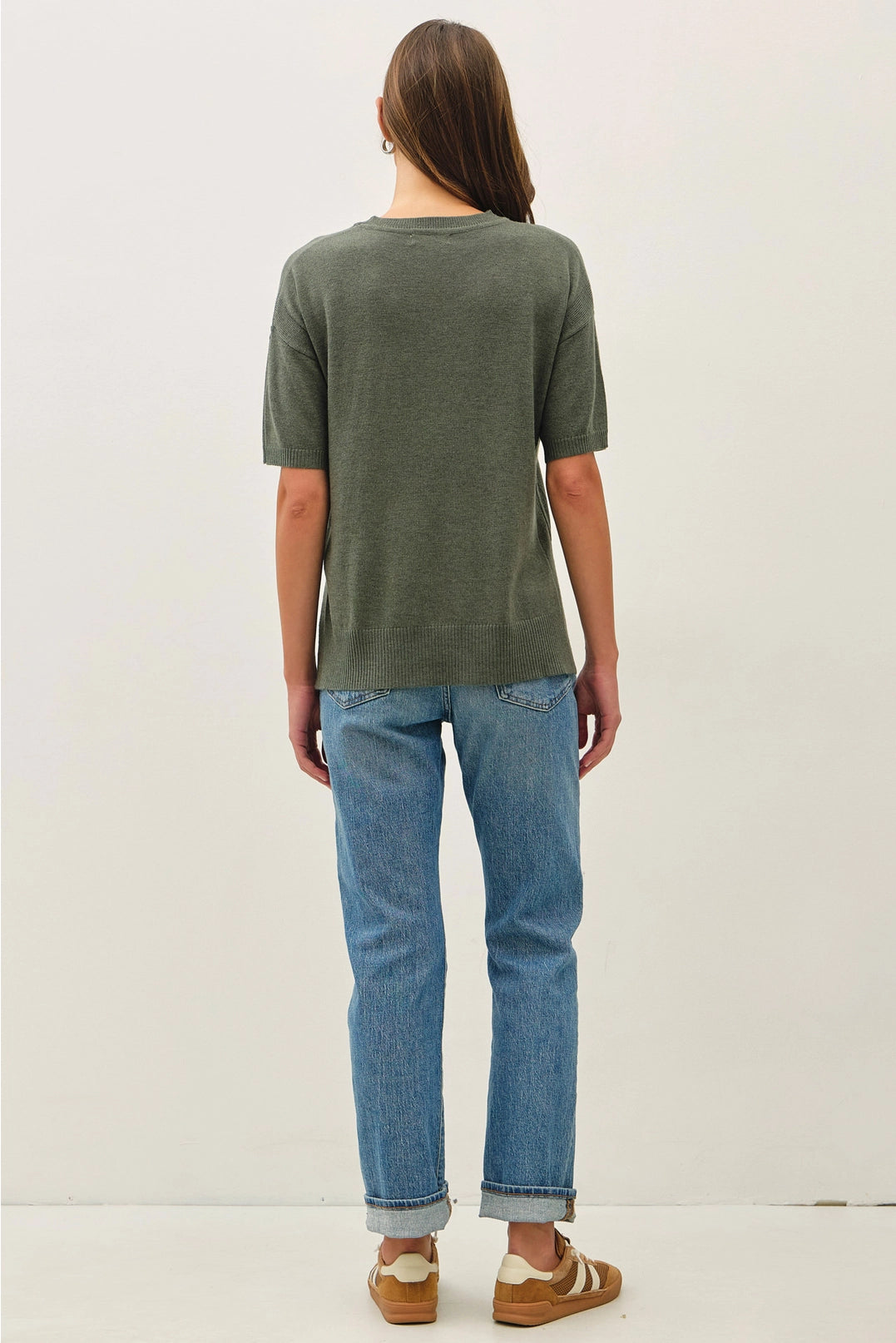 All About Ease Knit Sweater Top - Spruce