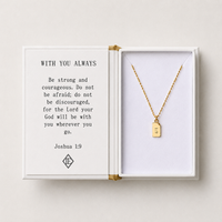 Lenny & Eva | Storytellers Necklace Collection - Joshua 1:9
