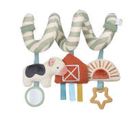 Itzy Ritzy Bitzy Spiral Car Seat Activity Toy: Farm