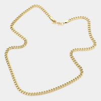14K Gold Dipped Cuban Chain Necklace