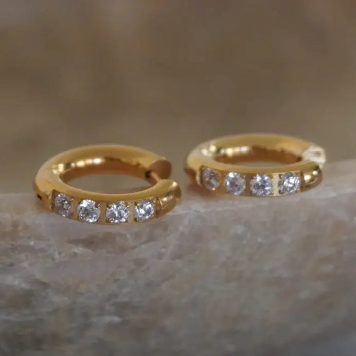 The Bling Huggies Water Resistant Earrings