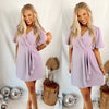Pop of Color Lavender Dress