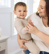 Solid Rib Organic Cotton Sleep & Play - Hummus