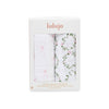 Lulujo Cotton Muslin Swaddle Blankets Set of 2 - Bows & Rose Trellis
