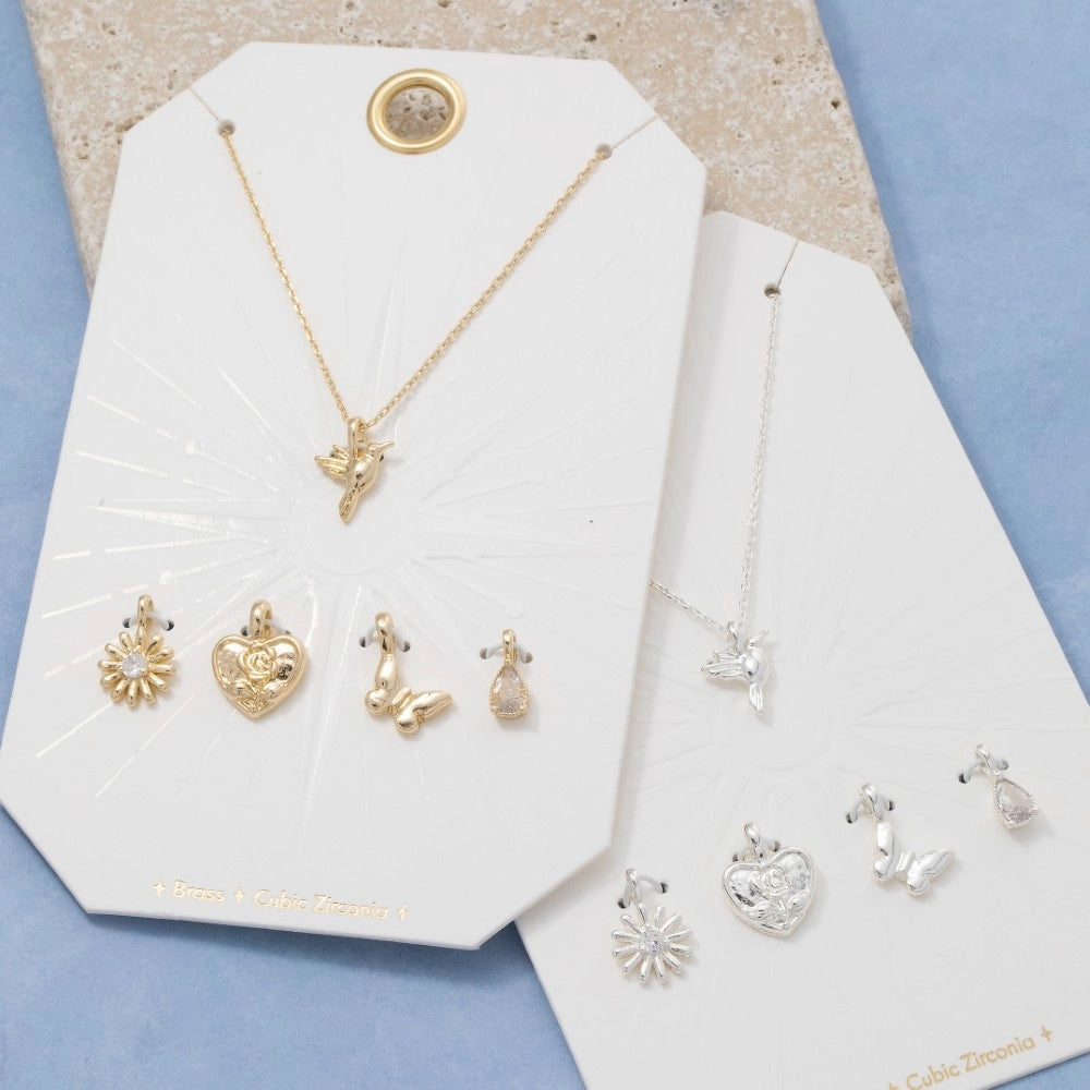 Assorted Interchangeable Charm Pendant Necklace