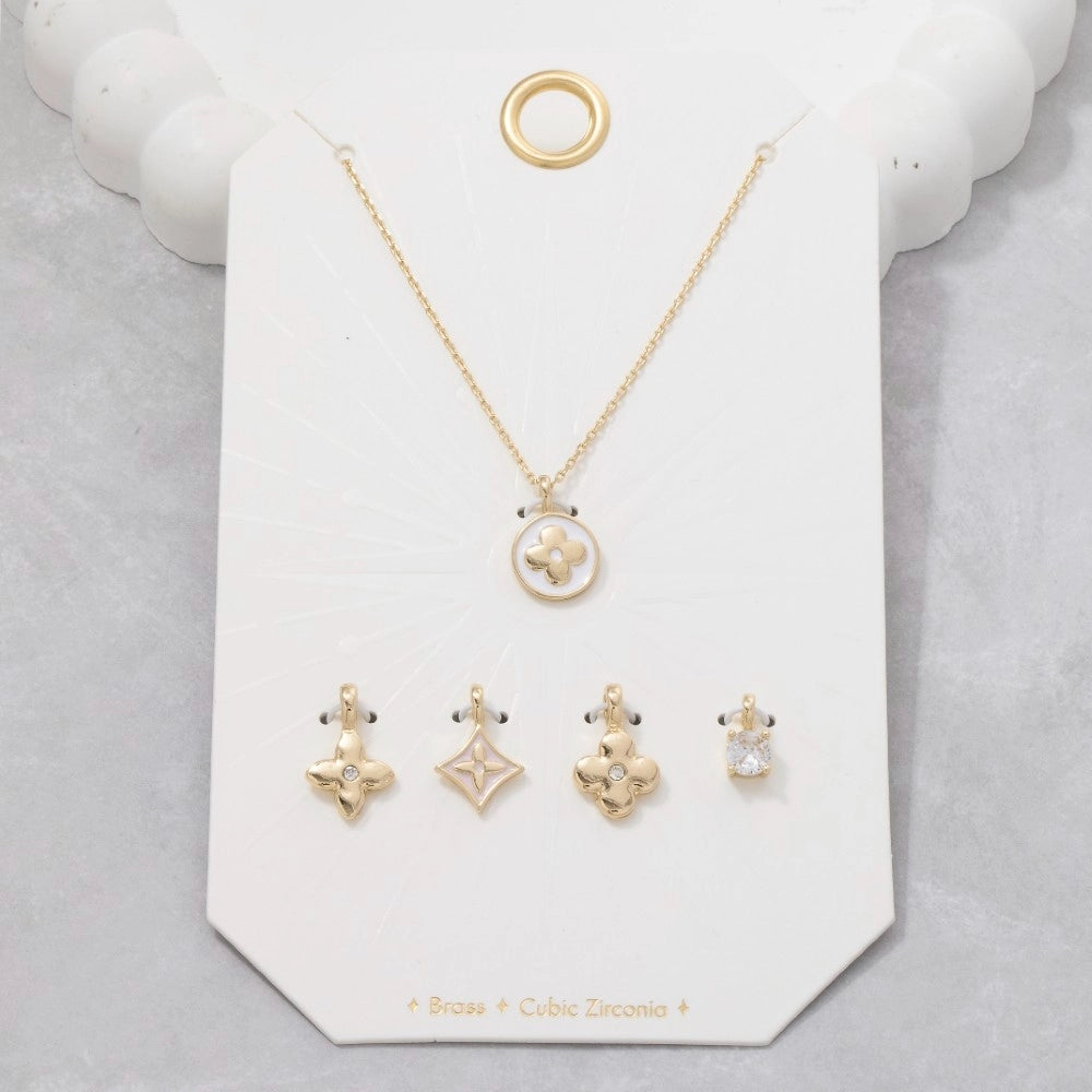 Assorted Interchangeable Charm Pendant Necklace