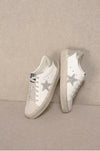 Gaby Neutral Rhinestone Star Sneakers