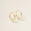 14K Gold Dipped Everyday Essential Twisted Hoops