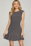 Silver Bells Sparkling Bubble Hem Dress