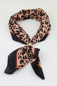 Outfit Elevated Chic Leopard Scarf + Gold Scarf Ring Set