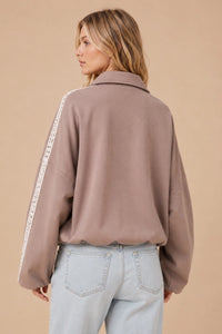Montrose Mocha Lace Trimmed Jacket