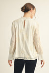Laced In Elegant Embroidery Detailed Blouse