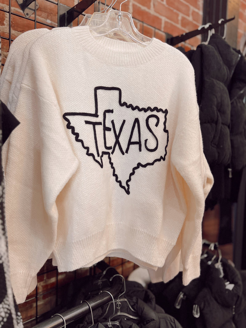 Texas State Stitched Sweater