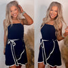 Cruise With Me Contrast Navy Dress