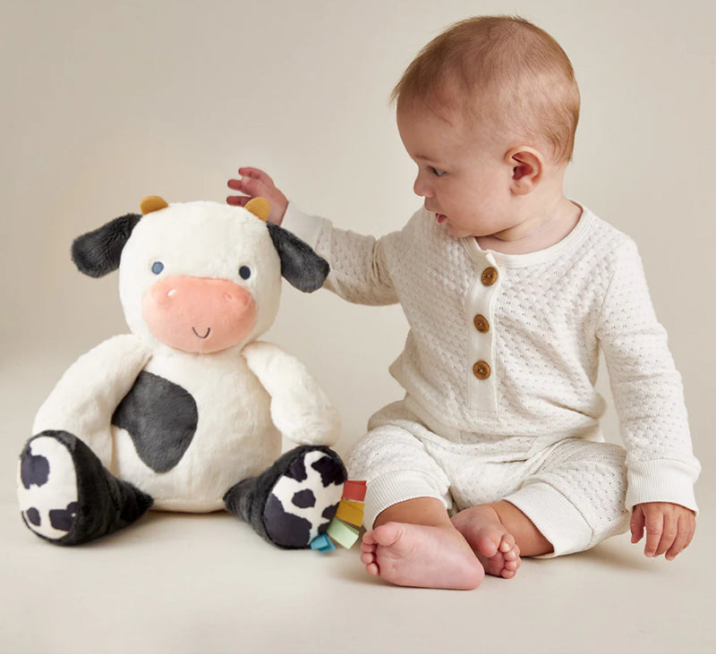 Itzy Ritzy Sweetie Snuggles Plush: Cow