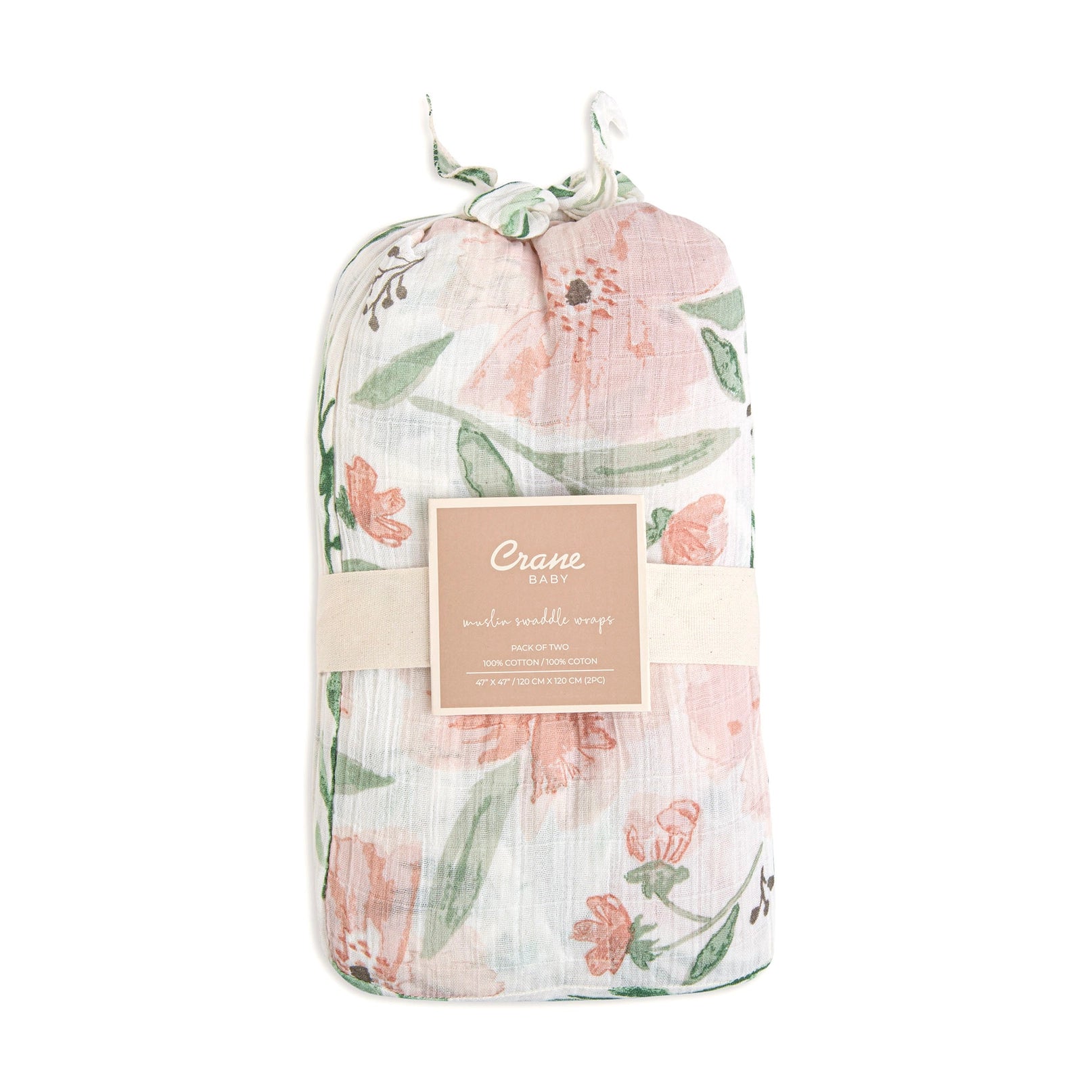 Parker Floral Cotton Muslin Set of 2 Swaddle Blankets