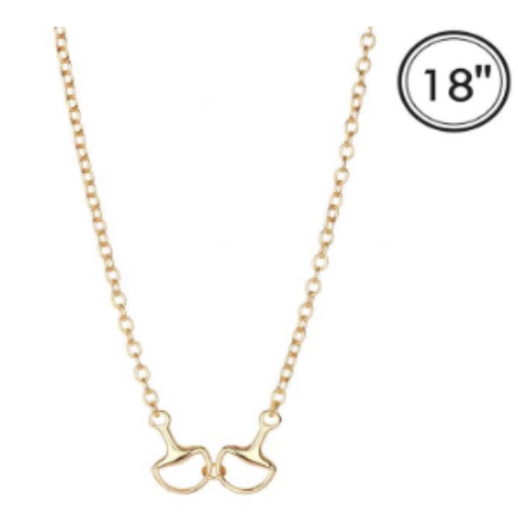 Gold Chain Bit 18K Gold Dipped 18" Necklace