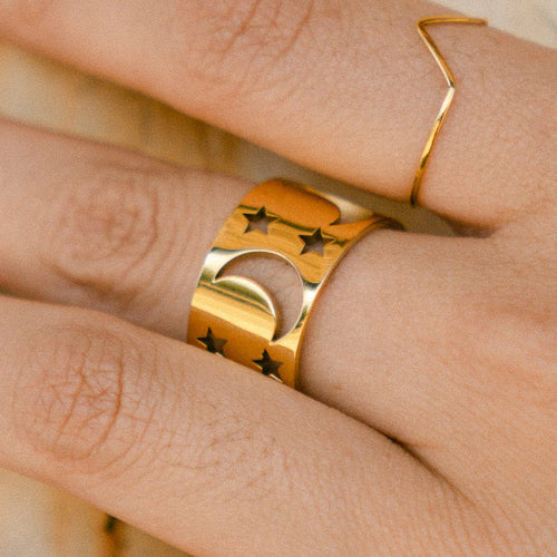 Desert Daydream 18K Gold Plated Water Resistant Ring