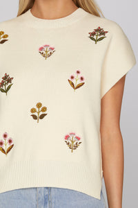 Enchanted Embroidered Knit Top