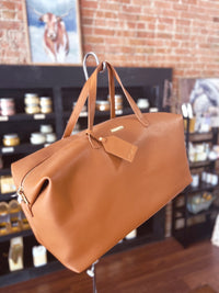 Holdall Weekender Duffle- Cognac