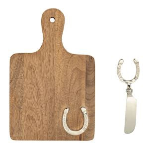 Horseshoe Wooden Board + Spreader Set