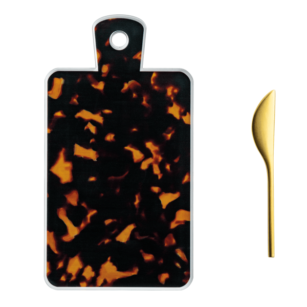 Luxe Acrylic Tortoise Board + Spreader Set