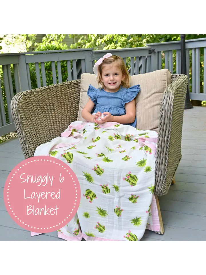 Stuck On You Bamboo Succulent Baby Toddler Quilt Shop Heart and Home
