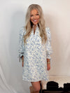 Vintage Charm Floral Puff Sleeve Dress