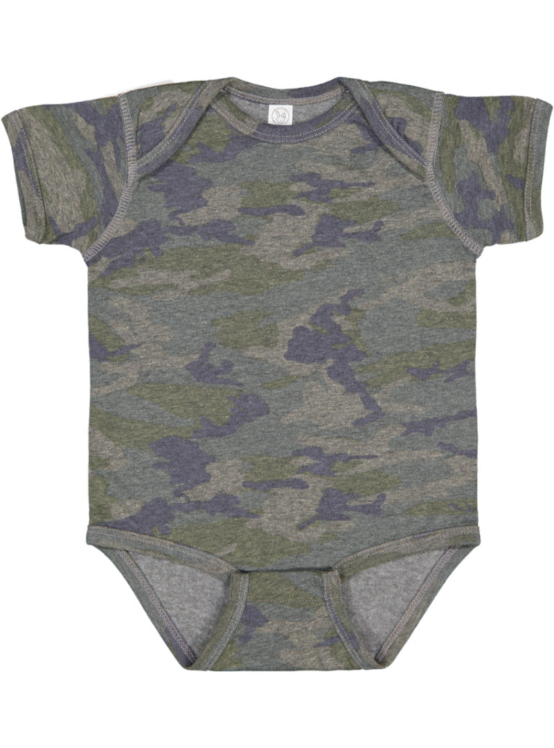 Infant Fine Jersey Bodysuit - Camo