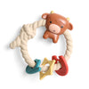 Itzy Ritzy Rattle™ Silicone Teether Rattles: Highland Cow