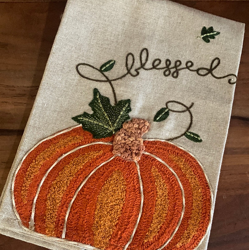 Assorted Embroidered Pumpkin Towel