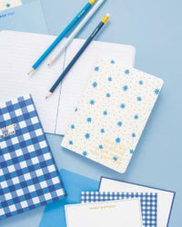 Shades of Blue Set of 2 Notebooks/5pc Pen SET