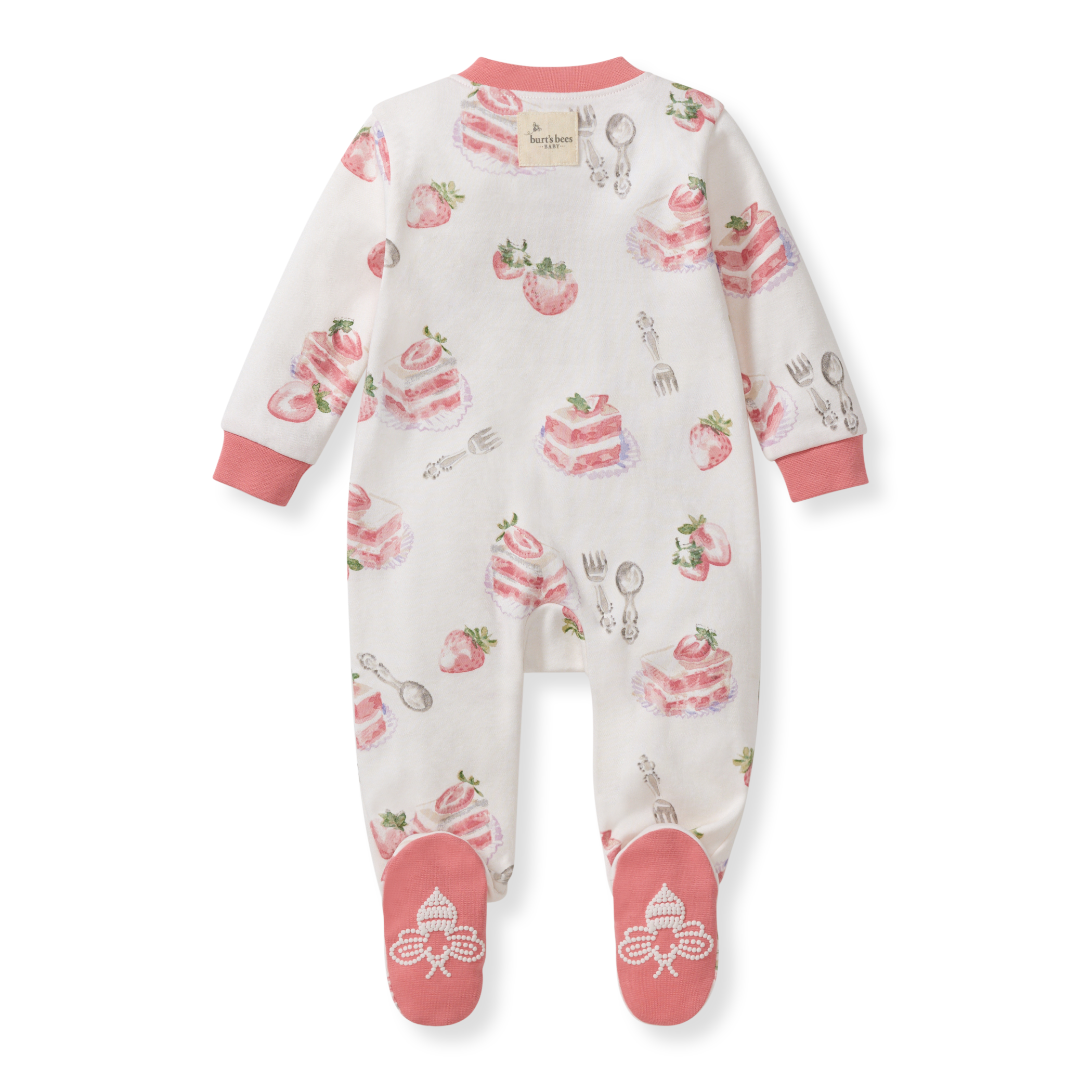 Strawberry Cakes Baby Organic Cotton Sleep & Play Footie ( Size : 6-9 Month)