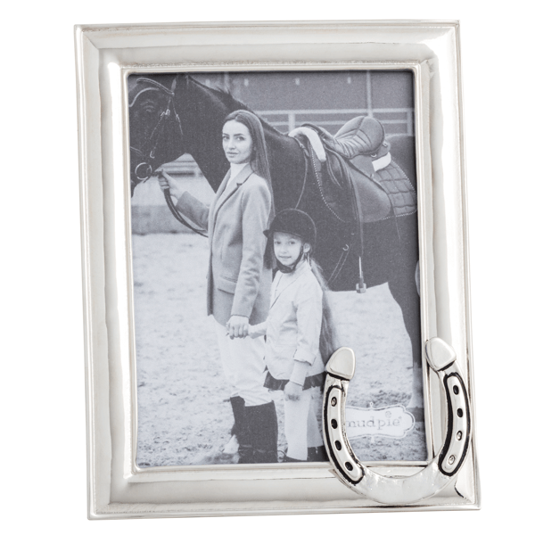 Small Metal Equestrian Horseshoe Picture Frame - 4 3/4" x 3 3/4"