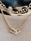 Regal Links Venetian Chain Link Necklace - Gold