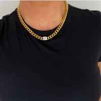 The No. 5 Legacy Gold Linked 16-18" Water Resistant Necklace