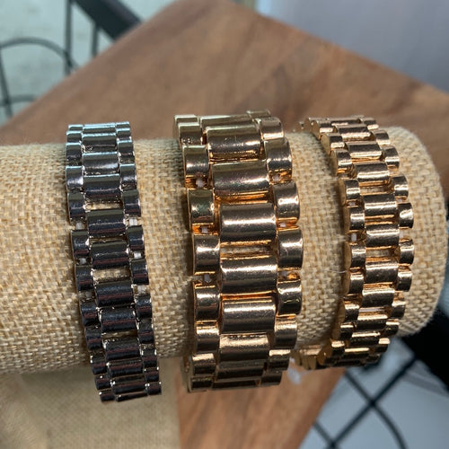 Watchband Link Stretch Bracelets