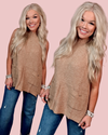 Made For This Moment Mock Neck Gold Button Sweater Vest