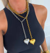 The Heiress Heart Water Resistant- Wrap Around Necklace - Gold
