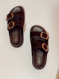 MIA Gen Sandals - Chocolate Suede