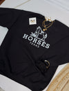 Horses Texas Graphic Sweatshirt