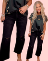 Kate Black High Rise Barrel Jeans