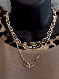 Regal Links Venetian Chain Link Necklace - Gold
