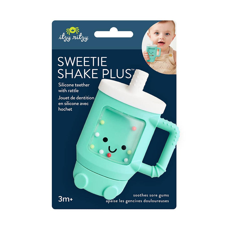Itzy Ritzy Sweetie Shake Plus - Teething + Rattle Toy: Tumbler
