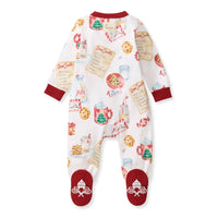 Children's Cookies For Santa Organic Cotton *Sleep & Play Footed Christmas Pajamas