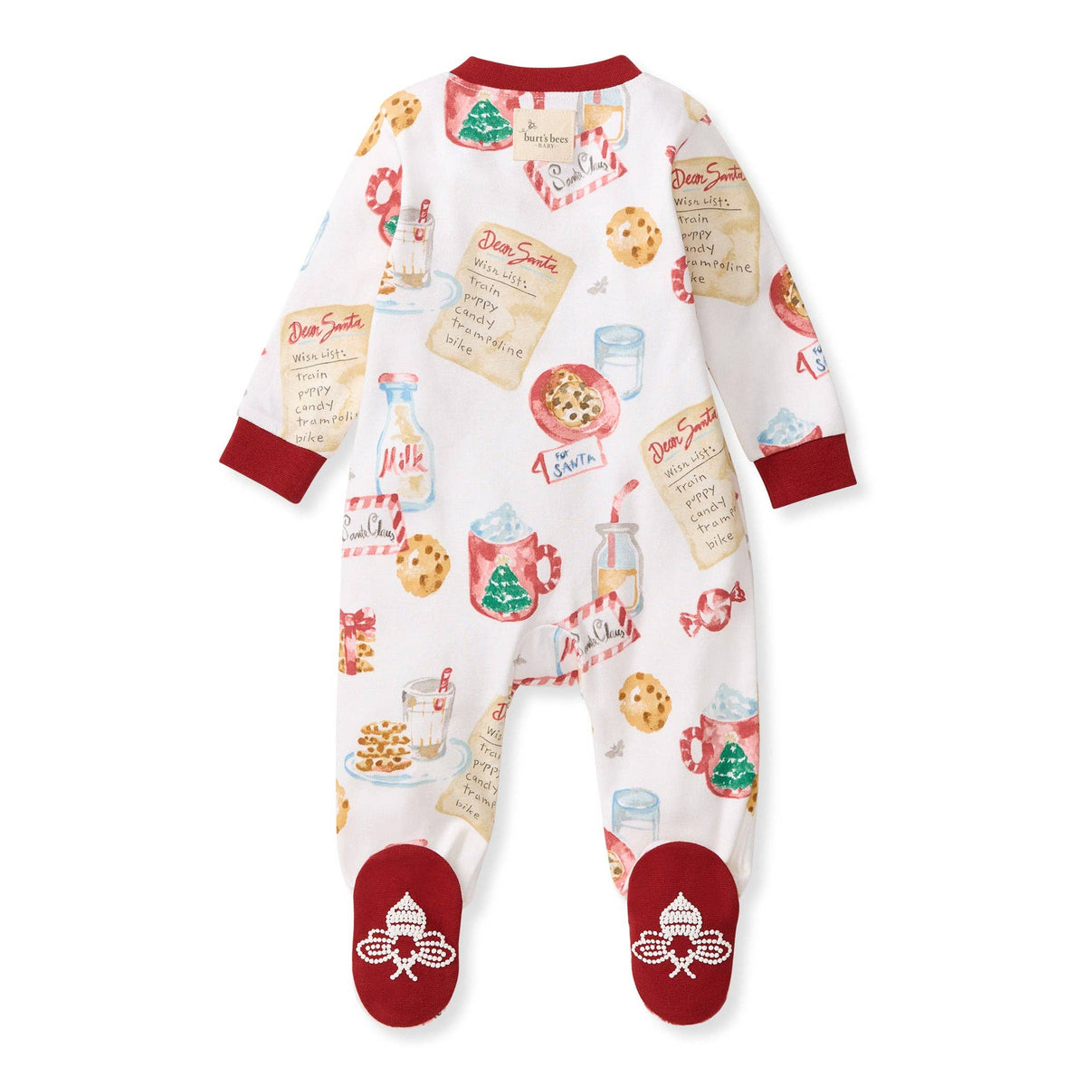 Children's Cookies For Santa Organic Cotton *Sleep & Play Footed Christmas Pajamas