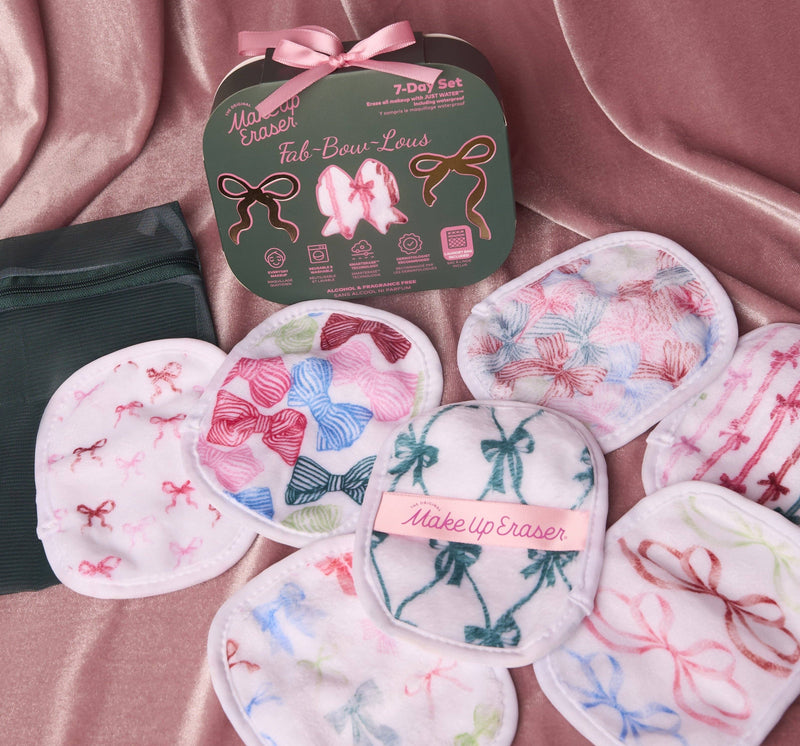 Makeup Eraser Fab-BOW-lous 7-Day Set |  The Whimsical Pink Bow Edit