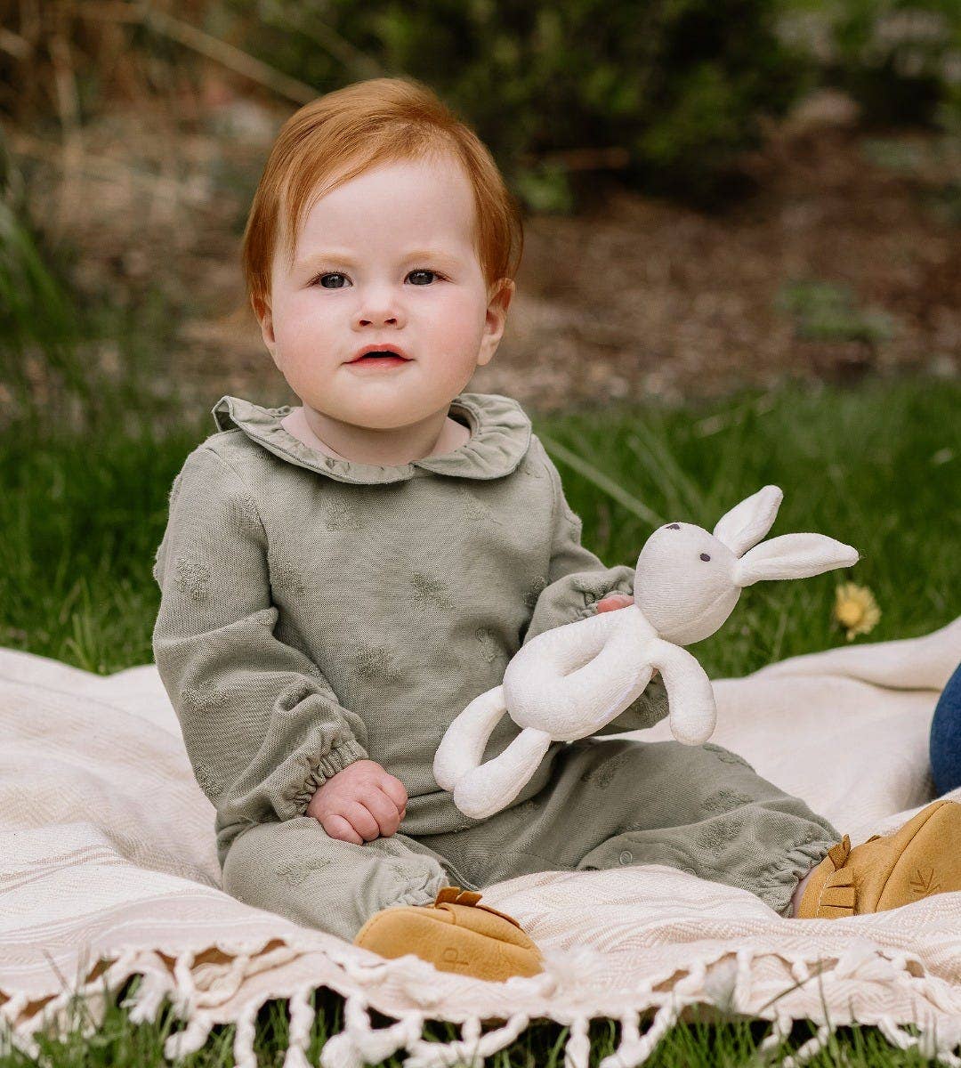 Bunny Plush Baby Rattle: Bunny